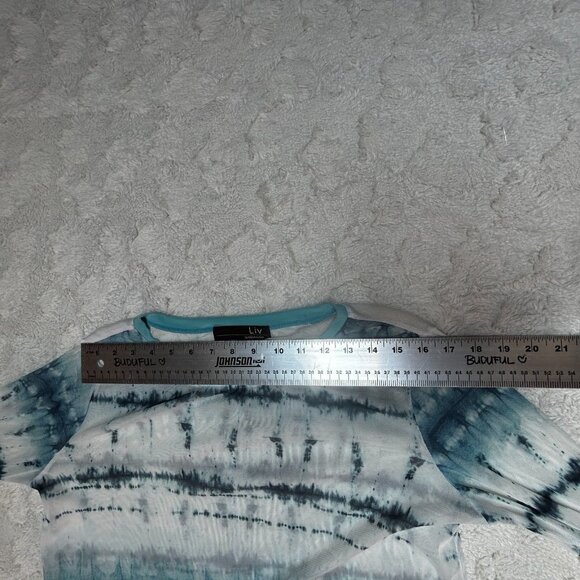 Liv by Habitat Women's Knit Tie Dye Multicolor Sweater Top Size XS Long Sleeve - Picture 6 of 9